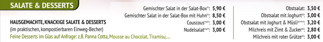 salate desserts