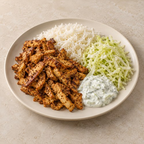 Veganes Gyros vom Tofu – KI-generiertes Symbolbild